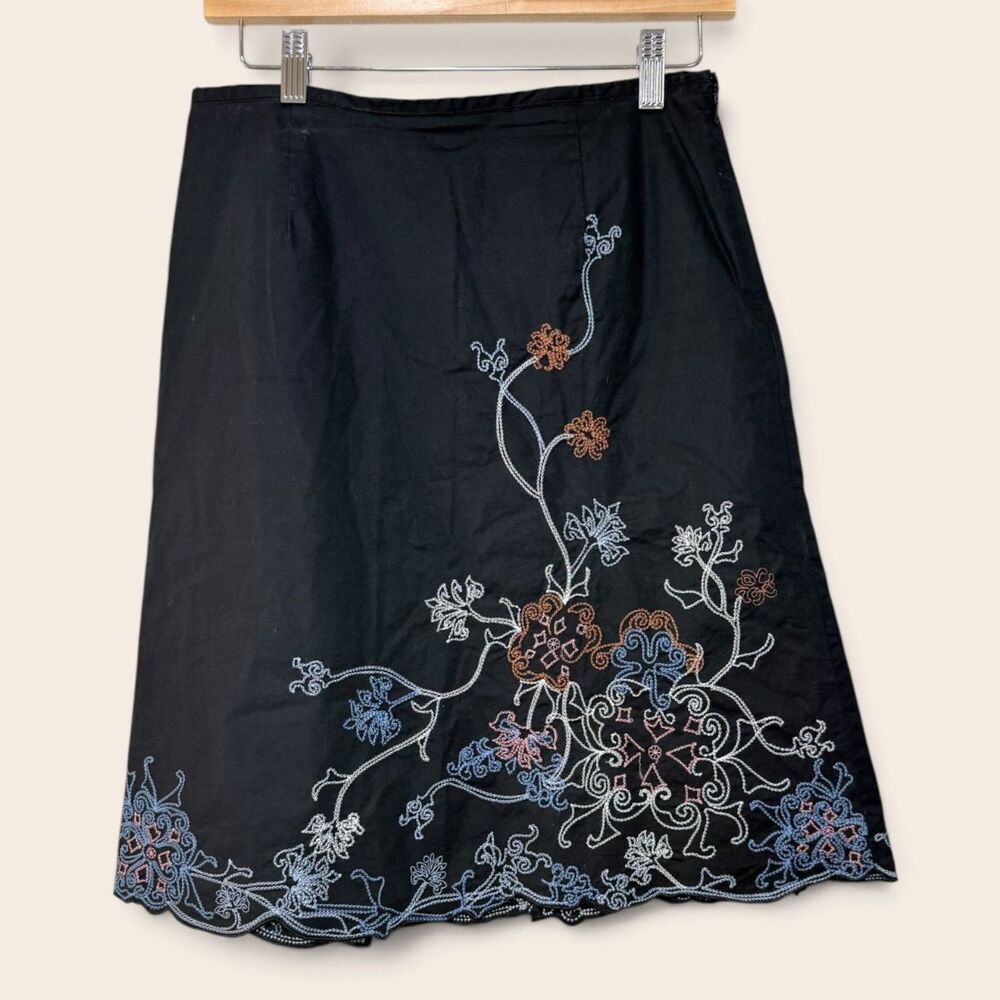 Vintage Y2K Autograph New York Skirt 4 Embroidered Floral Fairy Whimsy Boho